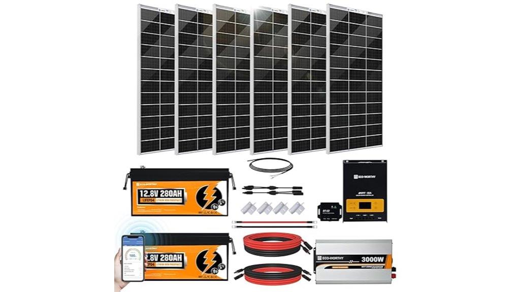 1200w 24v lithium solar