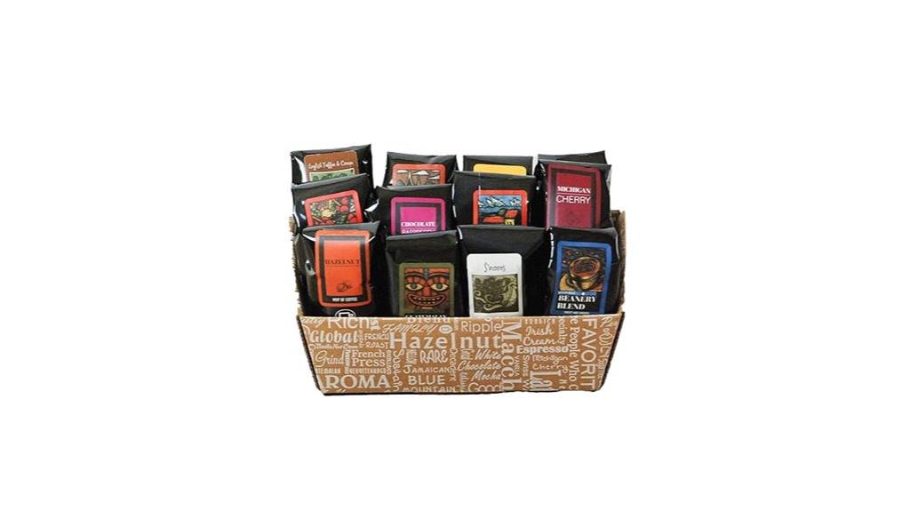 12 sample coffee bags