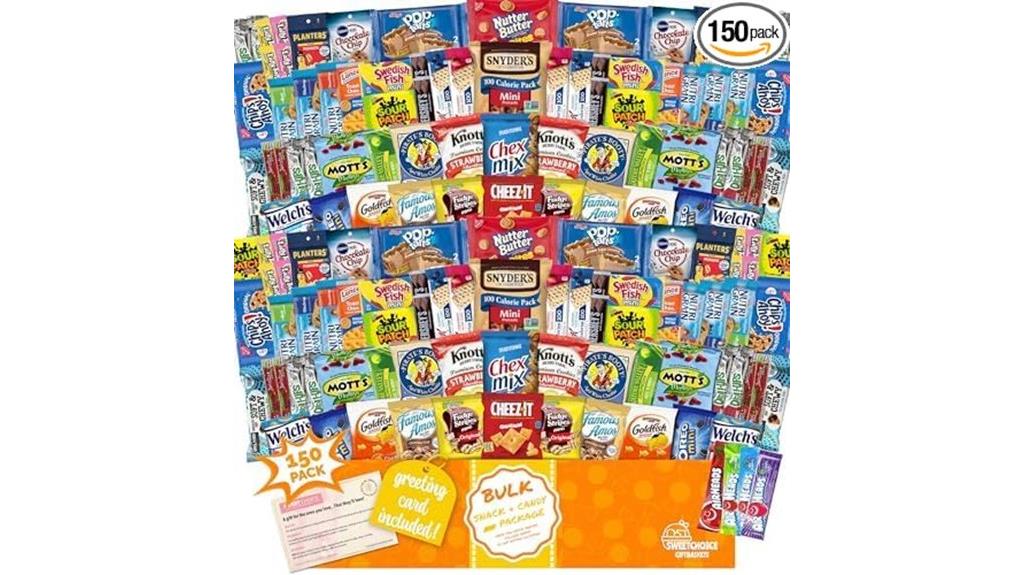 150 piece assorted snack box