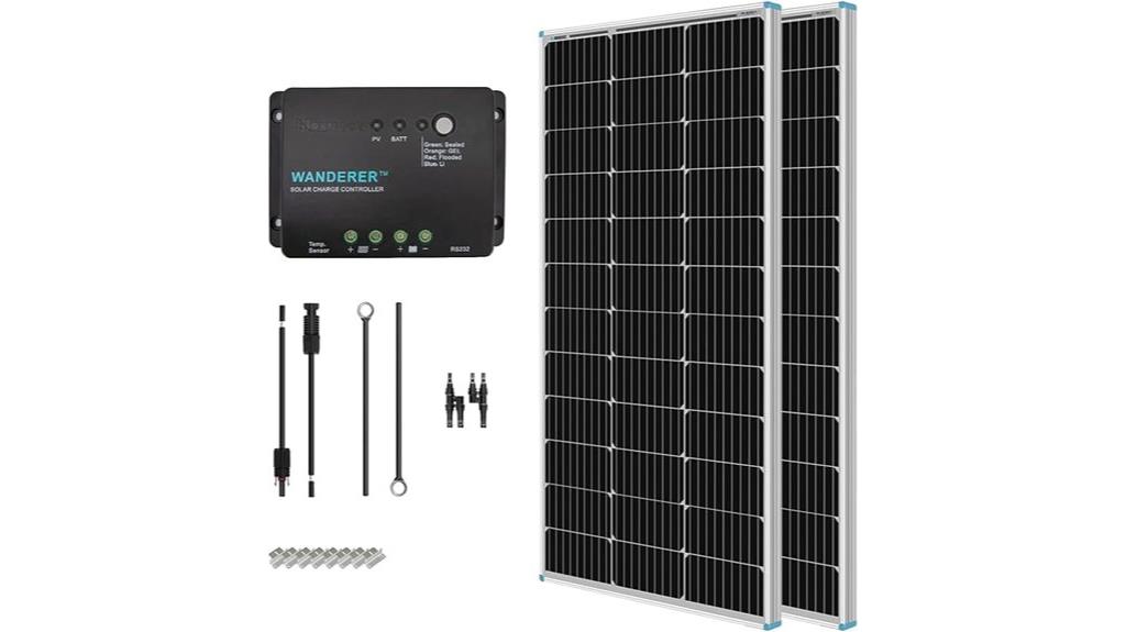 200w 12v solar kit