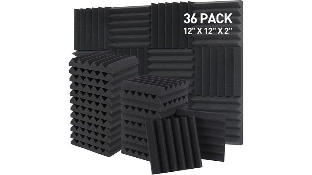 36 pack acoustic foam