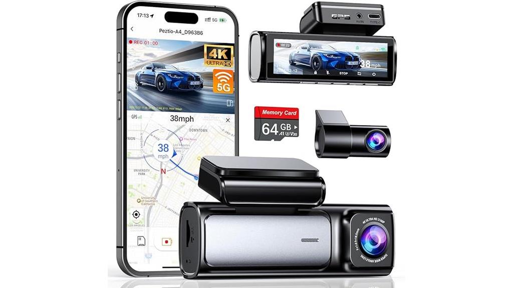 4k dual dash camera