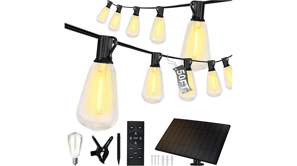 50ft waterproof solar lights