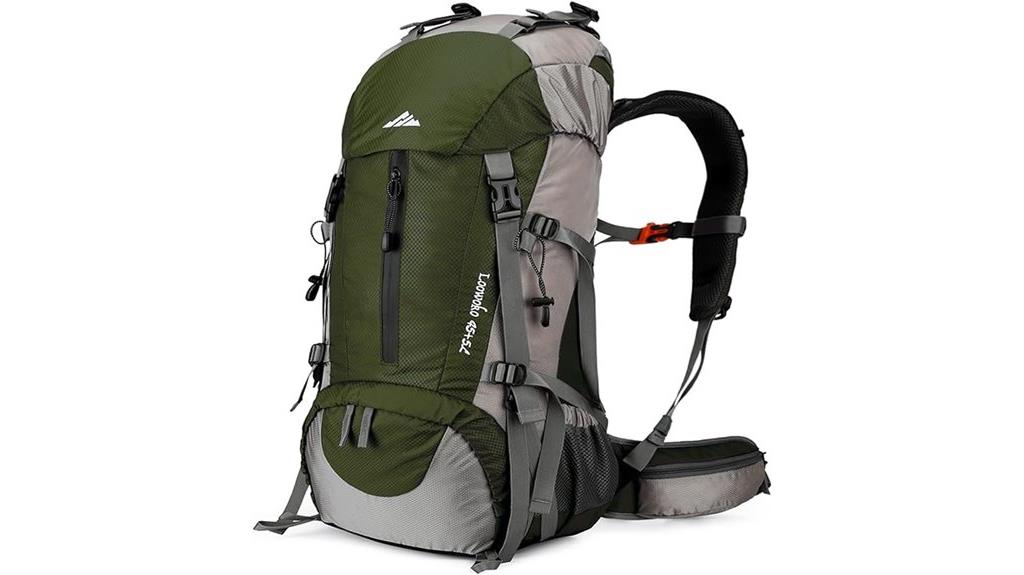 50l hiking backpack with raincover