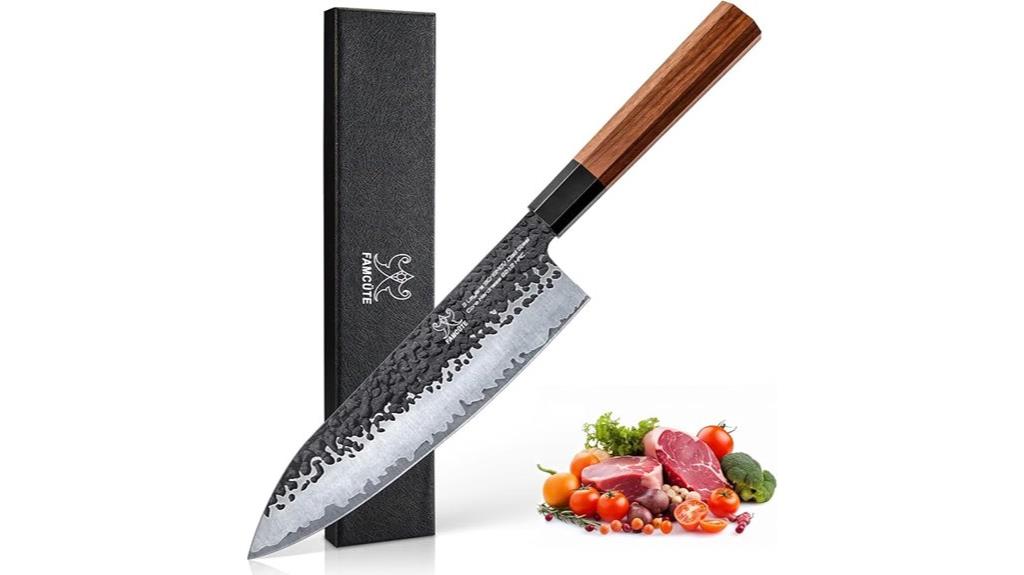 8 inch hand forged steel knife