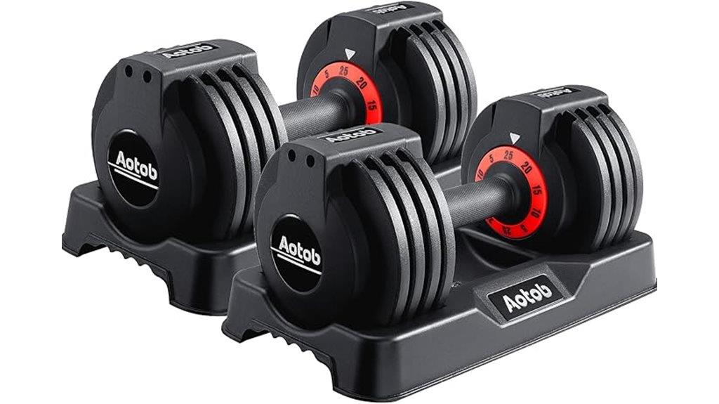 adjustable 25 55 lb dumbbells