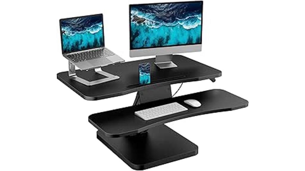 adjustable 32 inch standing desk