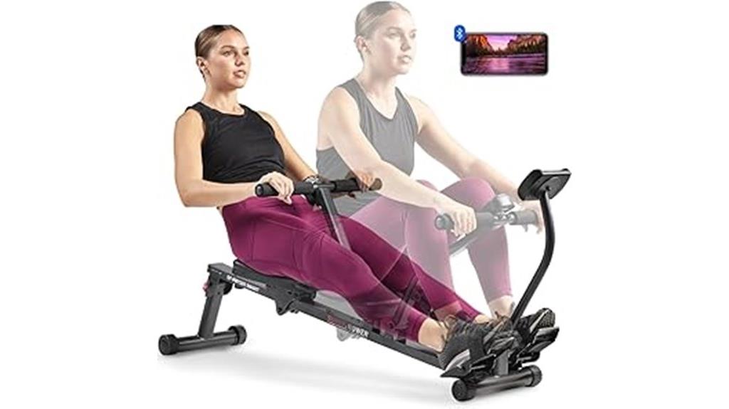 adjustable compact rowing machine