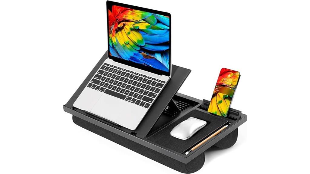 adjustable laptop desk with accessories