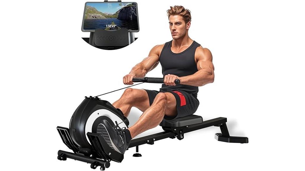 adjustable magnetic rowing machine