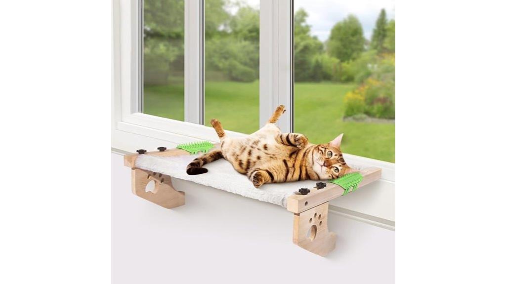adjustable natural wood perch