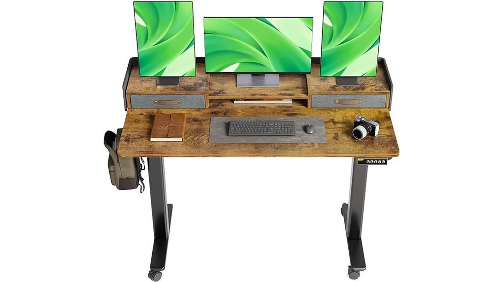 adjustable sit stand desk