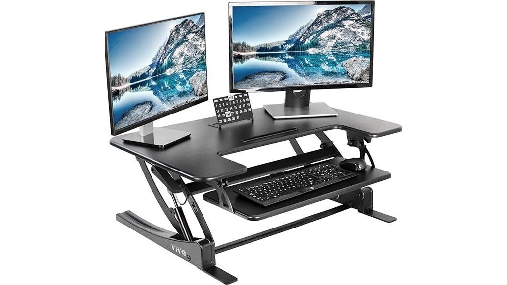 adjustable standing desk converter