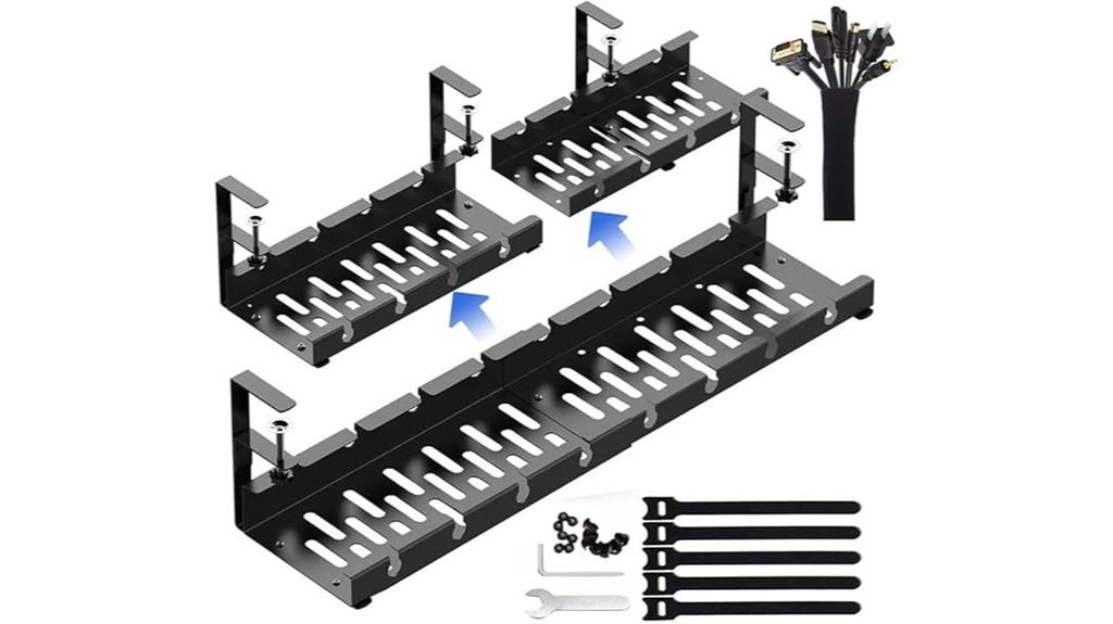 adjustable under desk organizer