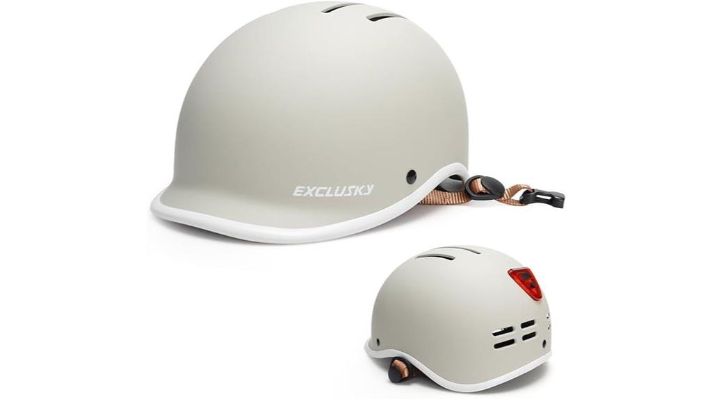 adult bike helmet with usb light