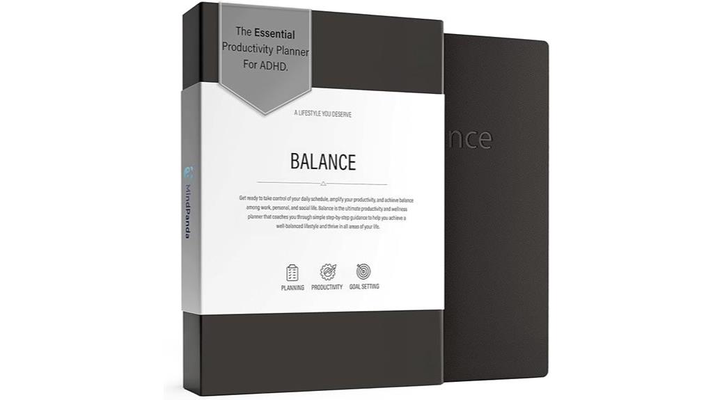 adult focus and productivity planner