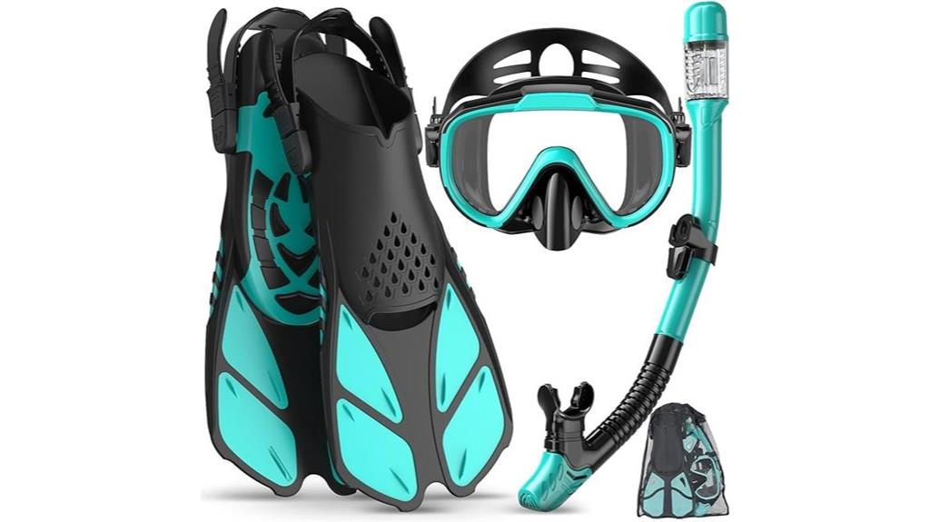 adult snorkeling gear set