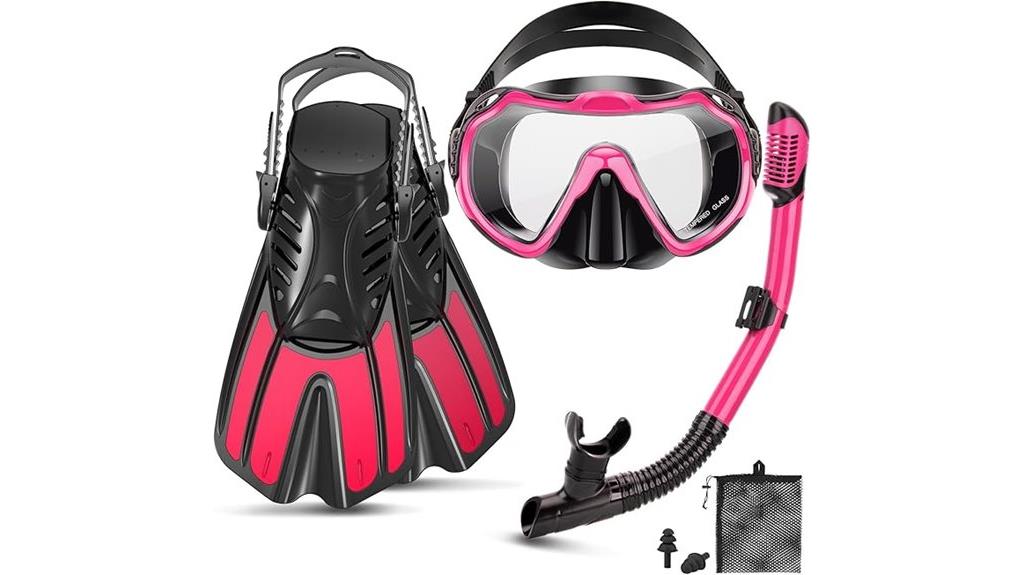 adult snorkeling gear set