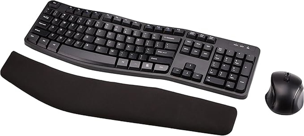 affordable ergonomic wireless combo