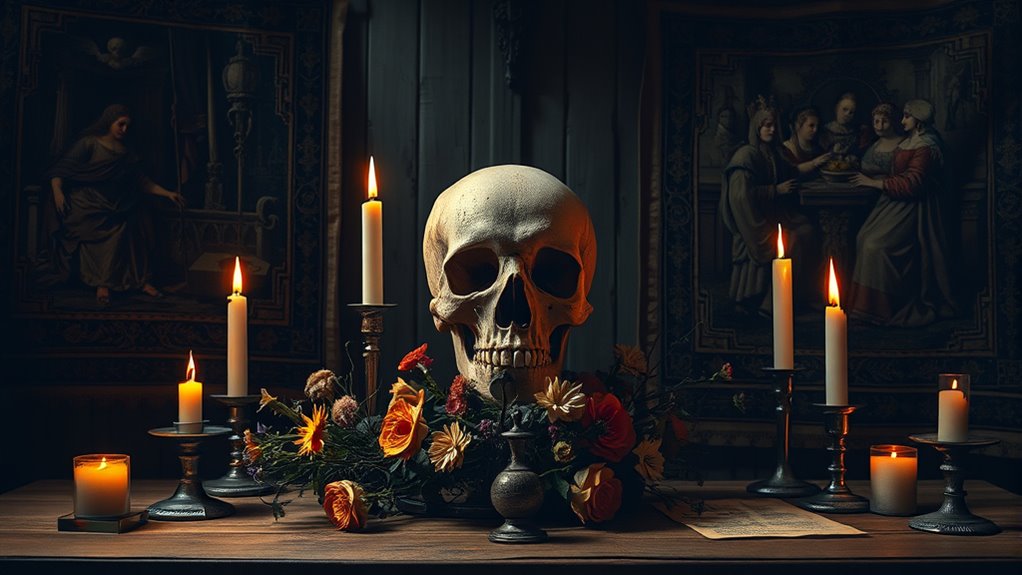 art reflects mortality through symbols