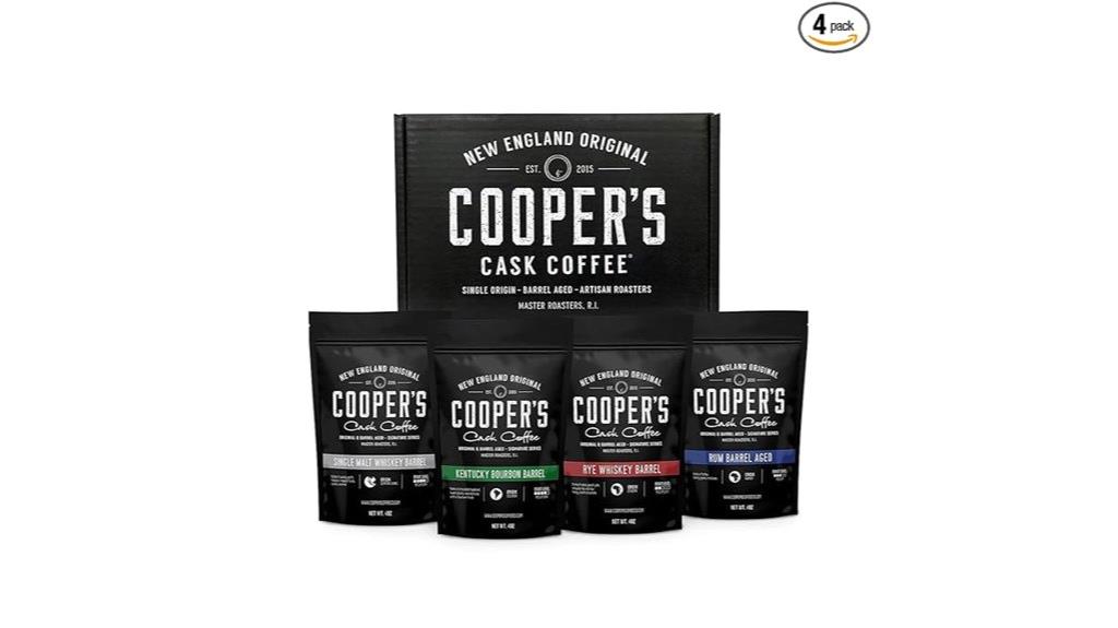 barrel aged coffee gift set
