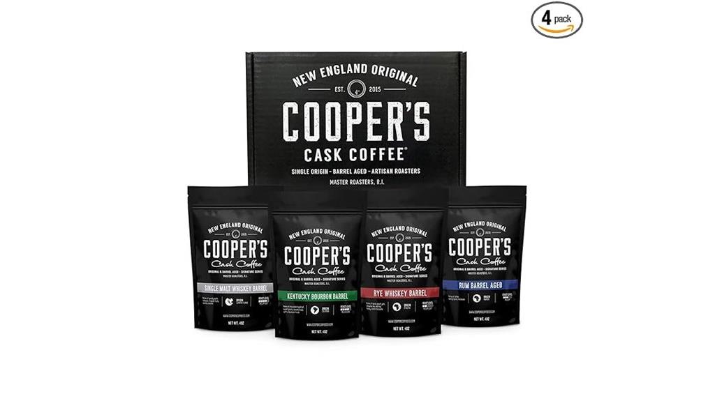 barrel aged coffee gift set