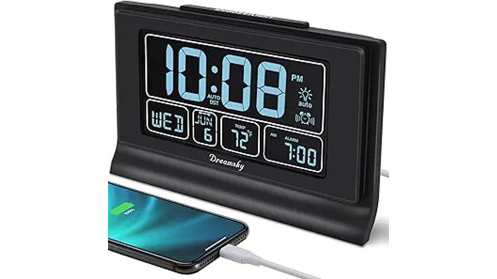 battery backup digital clock
