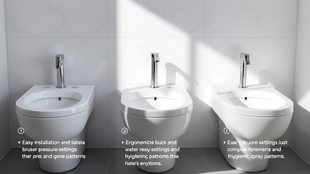 bidet features and durability