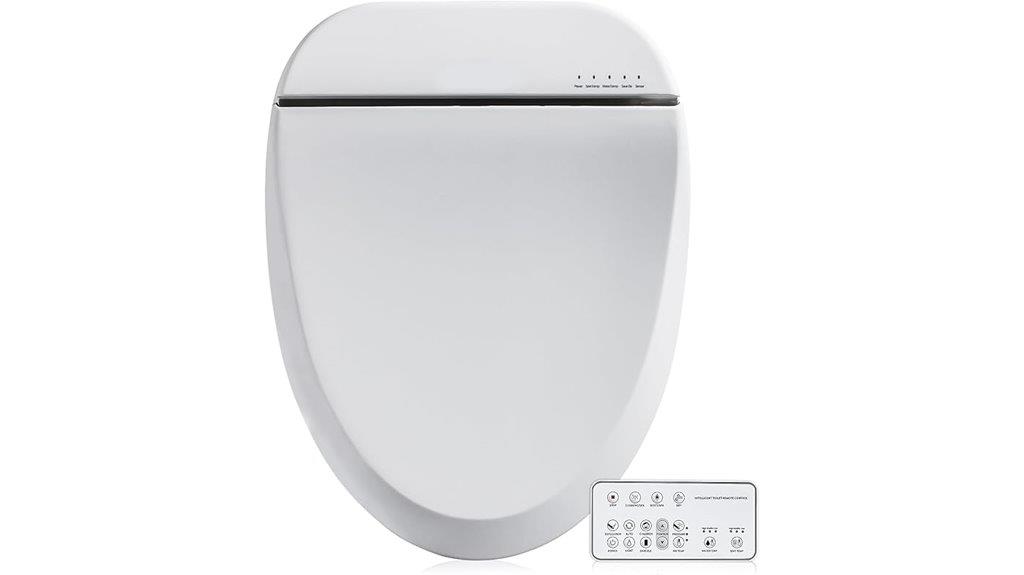 bidet seat with remote