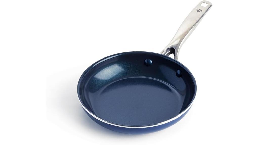 blue diamond ceramic pan