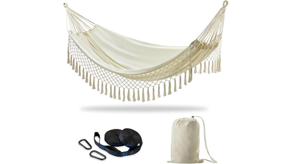 brazilian double hammock set