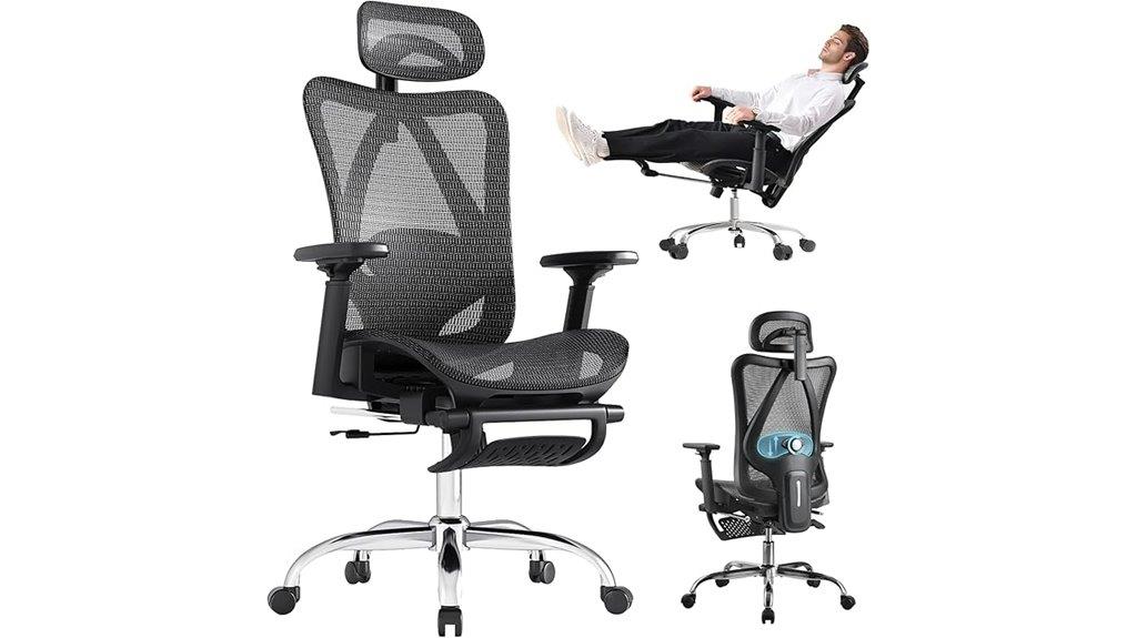 breathable tilt back office