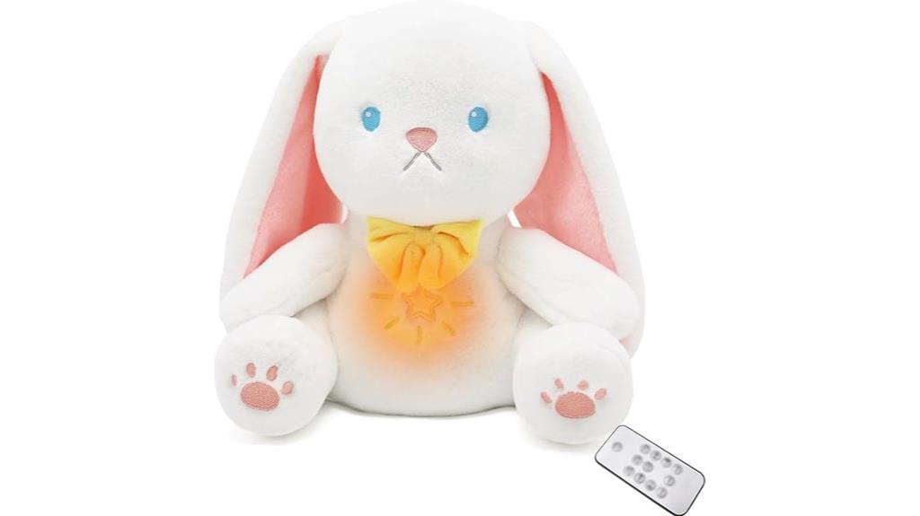 breathing bunny stuffed animal