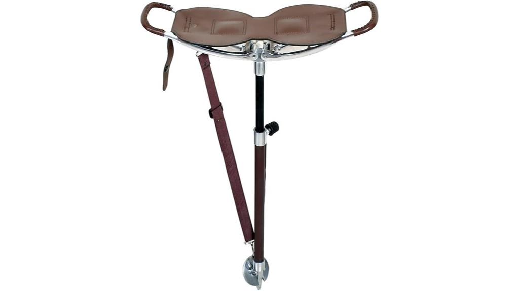 brown leather hammock chair