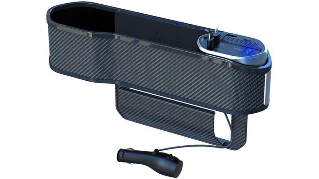 car seat organizer with wireless charging