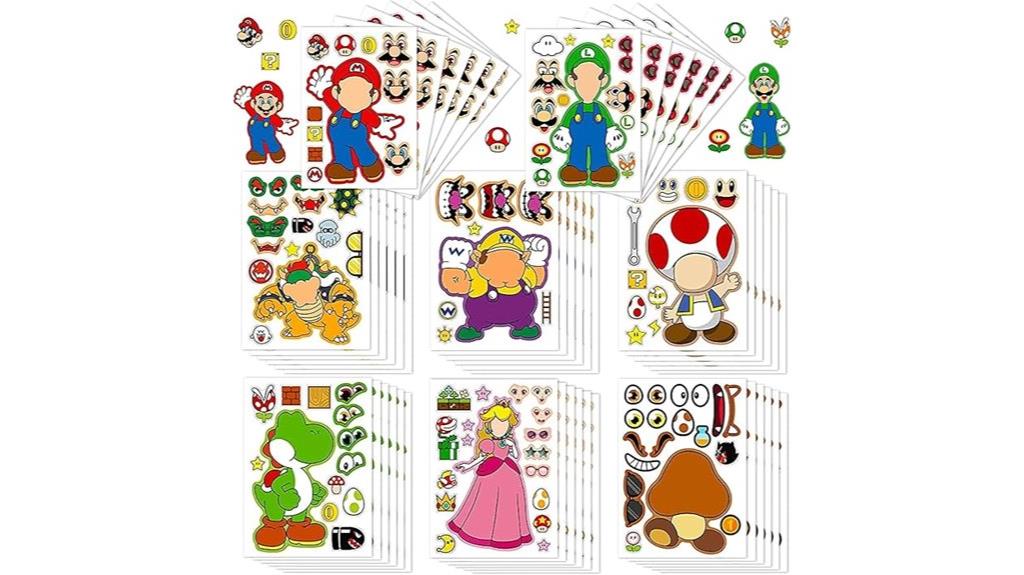 cartoon waterproof sticker pack
