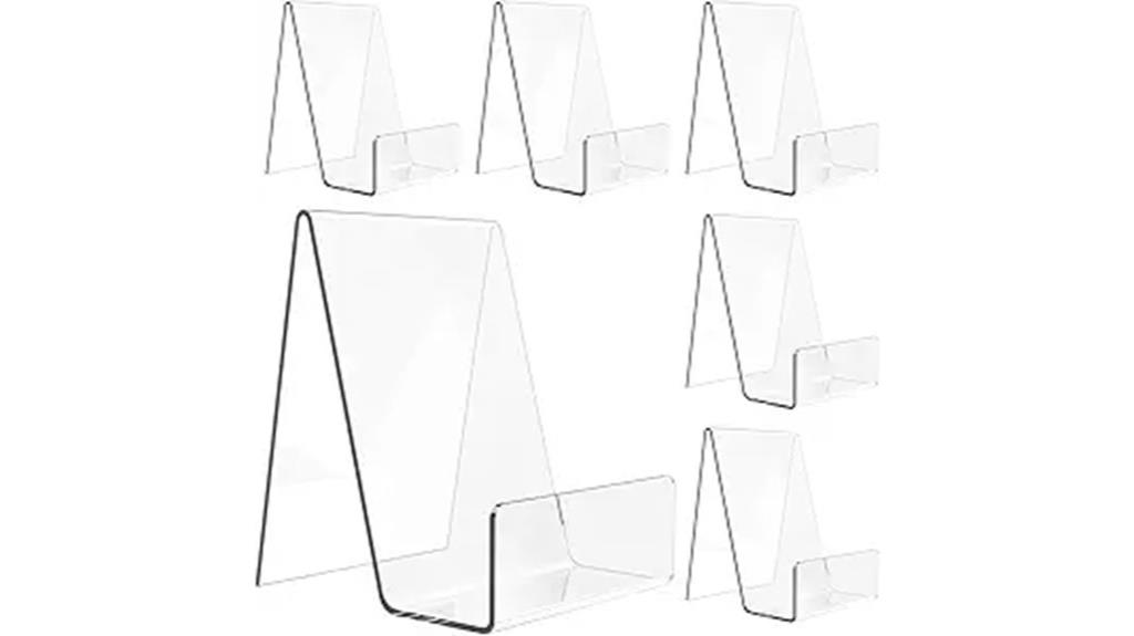 clear acrylic book display