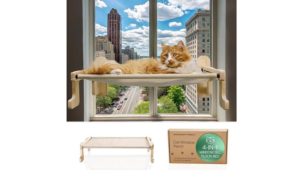 collapsible cat window perch