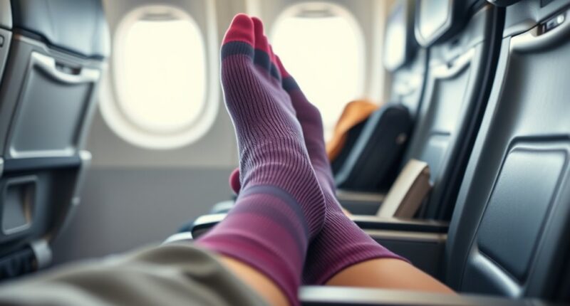comfortable travel compression socks