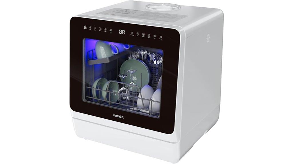 compact dishwasher with multiple cycles