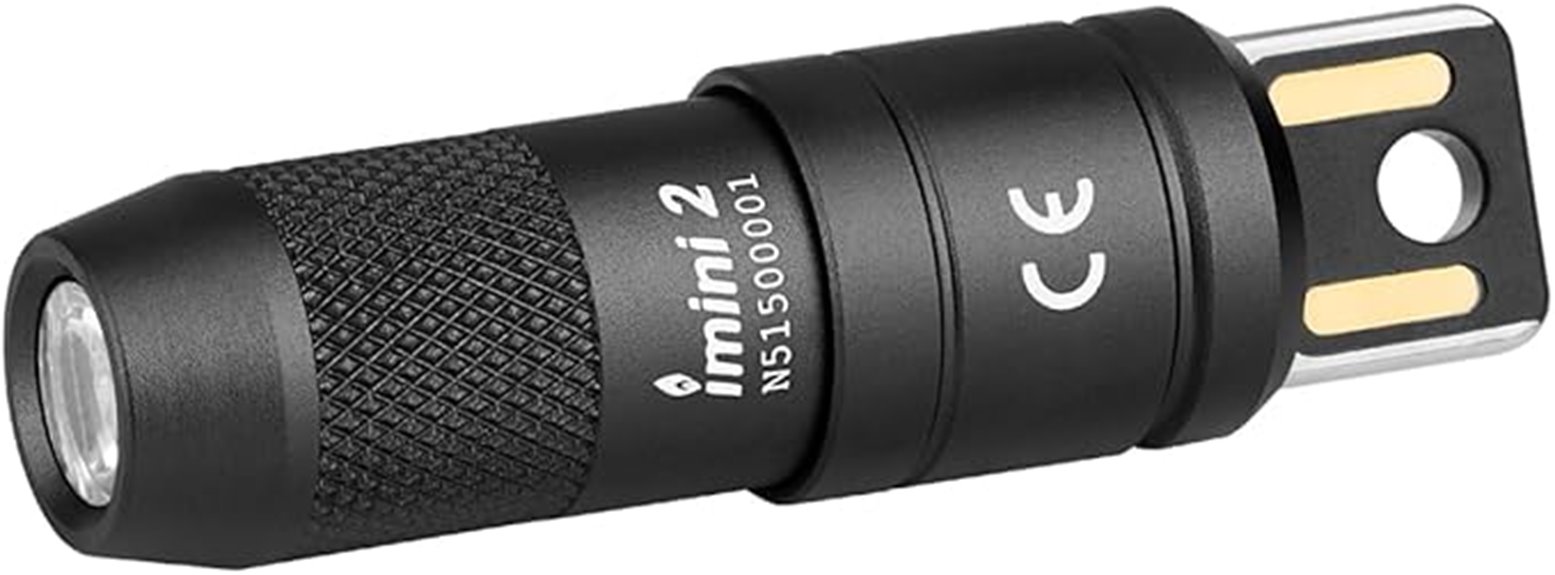 compact rechargeable keychain flashlight