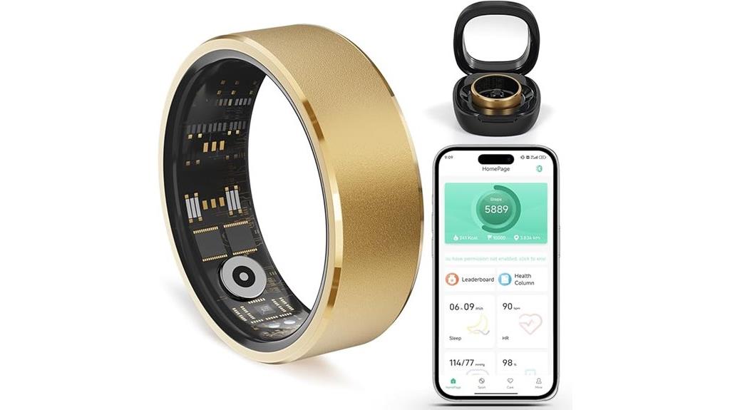 comprehensive fitness tracking ring