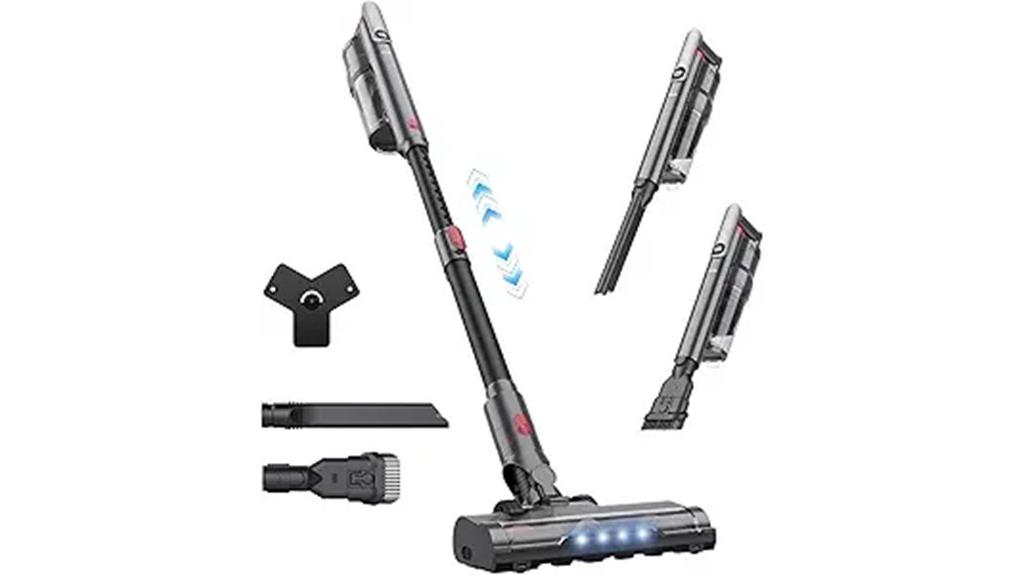 cordless led floor vacuum