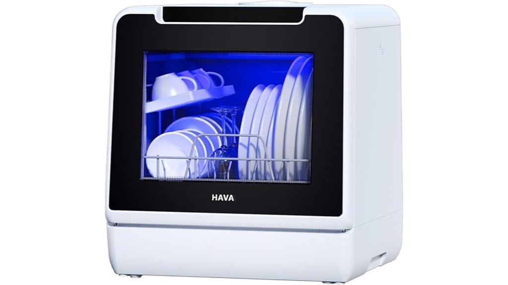 countertop dishwasher with 8 programs