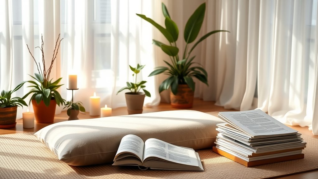 create a peaceful meditation space