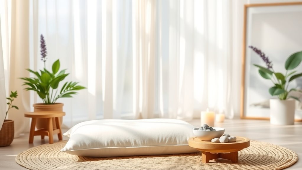 create a soothing meditation space