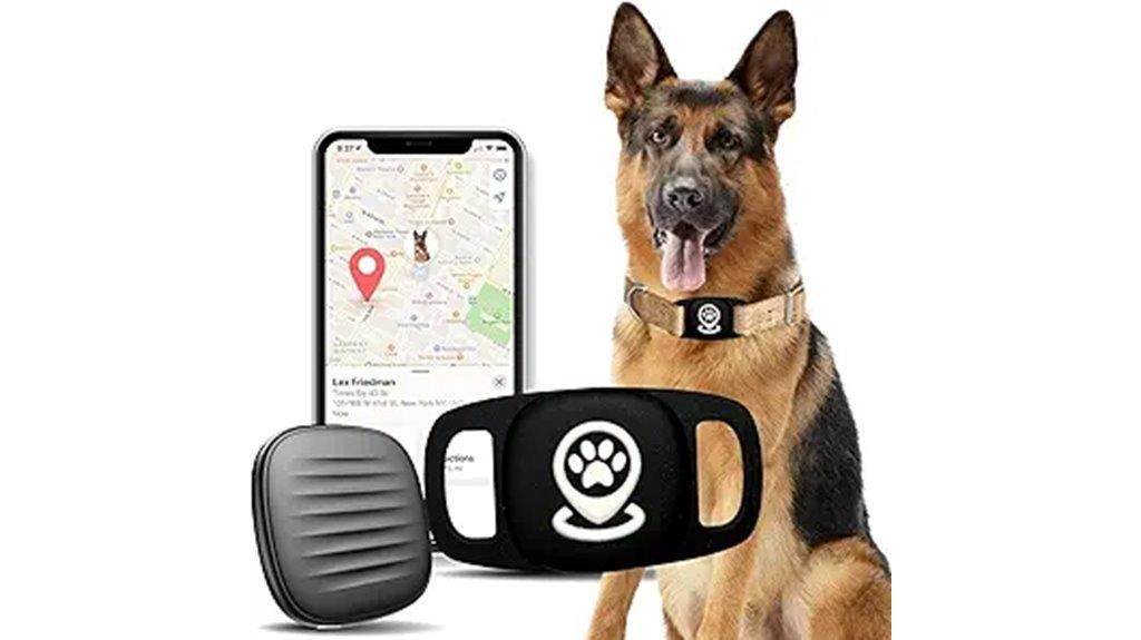 dog pet tracker with holder