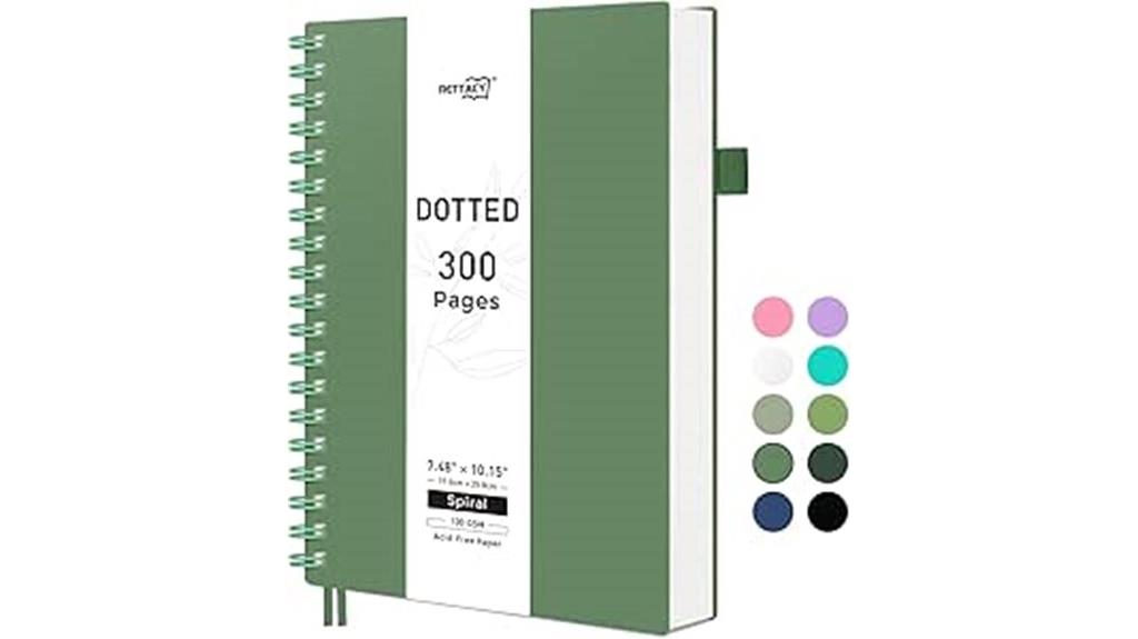 dotted b5 spiral notebook
