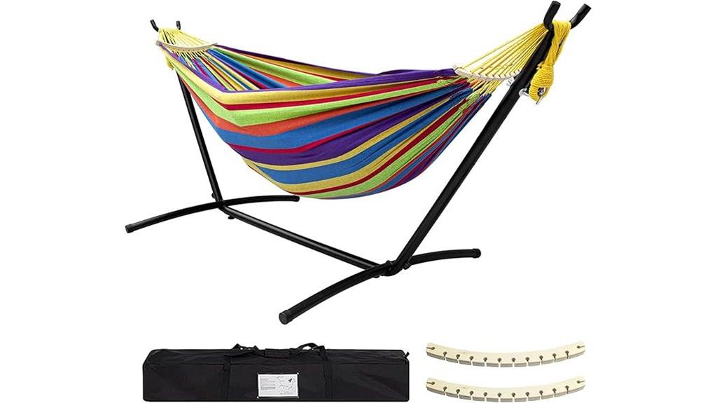 double hammock with stand