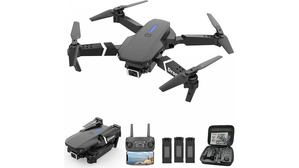 dual camera foldable drone